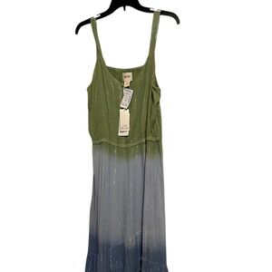 SAND & SPIRIT | Green and Blue Ombré Dress with Shimmer